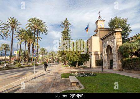 Palma de Majorque, Espagne. Le bâtiment Consolat de Mar (Consulat de la Mer), site actuel du Président des Iles Baléares Banque D'Images