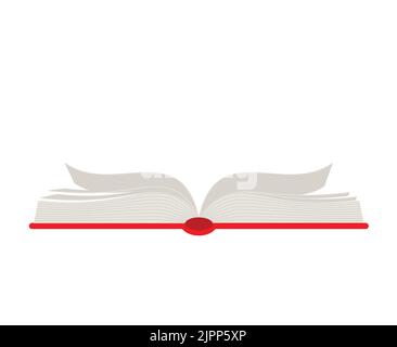 Illustration vectorielle. Livre ouvert vierge. Vue de dessus. SPE 10 Illustration de Vecteur