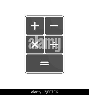 Boutons avec signes d'opérations arithmétiques. Le concept de comptabilité. Modèle pour un logo, un autocollant, un logo ou une marque. Illustration pour les sites Web, application Illustration de Vecteur