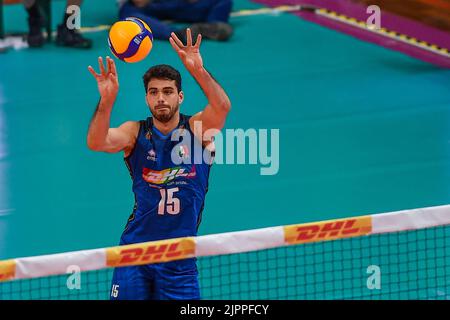 Cuneo, Italie. 18th août 2022. Daniele Lavia (Italie) lors du tournoi de match de test DHL - Italie contre Etats-Unis, agences de volley-ball à Cuneo, Italie, 18 août 2022 Credit: Independent photo Agency/Alay Live News Banque D'Images