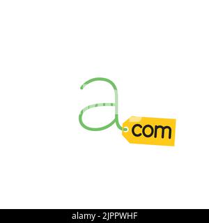 Une icône de signe COM, un modèle de logo Illustration de Vecteur