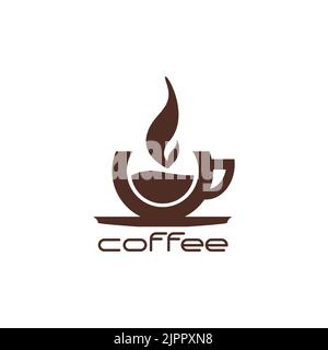 Logo du café, symbole du logo du café-restaurant Illustration de Vecteur