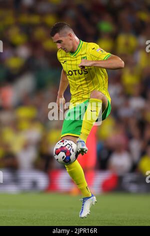 Carrow Road, Norwich, Norfolk, Royaume-Uni. 19th août 2022. EFL Championship League football, Norwich versus Millwall; Kenny McLean de Norwich City Credit: Action plus Sports/Alamy Live News Banque D'Images