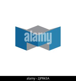 Logo M Build, emblème M, symbole de marque Illustration de Vecteur