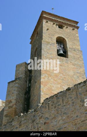 Château des comtes de Ribagorza à Benabarre situé dans la province de Huesca, Aragon, Espagne Banque D'Images