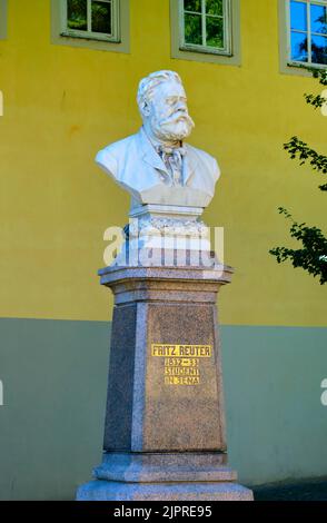 Monument à Fritz Reuter, écrivain, Jena, Thuringe, Allemagne Banque D'Images