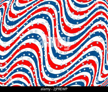 Fond de style aquarelle Independence Day Banque D'Images