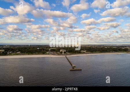 Le Biloxi, Mississippi Waterfront Banque D'Images