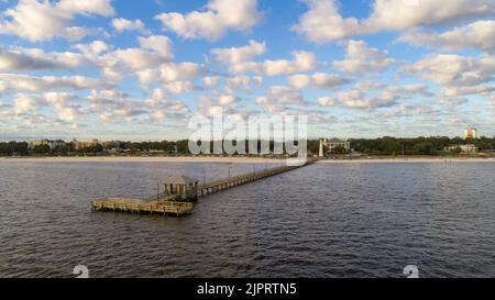 Le Biloxi, Mississippi Waterfront Banque D'Images