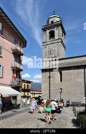 Basilique Saint-Jacques (San Giacomo), Bellagio de Côme, Lombardie, Italie Banque D'Images