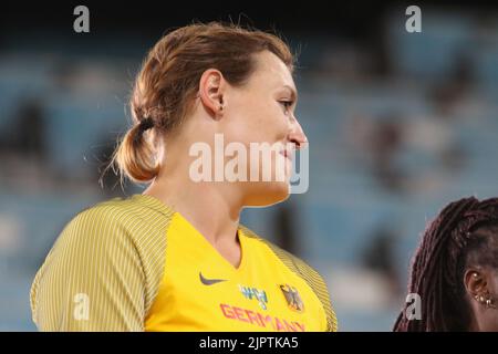 Non spécifié. 17th août 2022. MUNICH, ALLEMAGNE - AOÛT 16: Kristin Pudenz d'Allemagne vu pendant l'Athlétisme - Discus des femmes lancer final le jour 6 des Championnats d'Europe Munich 2022 à l'Olympiapark sur 16 août 2022 à Munich, Allemagne. (Photo par Arthur Thill/ATPImages) (Arthur Thill/ATP/SPP) crédit: SPP Sport Press photo. /Alamy Live News Banque D'Images