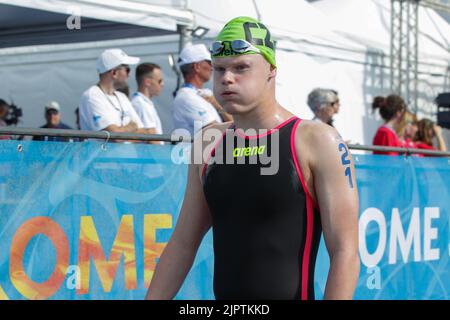 Rome, Italie. 20th août 2022. Tomas Chocholaty (CZE) pendant les Championnats d'Acqutics européens - eau libre (day1), natation à Rome, Italie, 20 août 2022 crédit: Agence de photo indépendante/Alamy Live News Banque D'Images