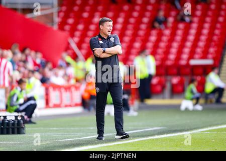 Paul Heckingbottom, directeur de Sheffield United Banque D'Images