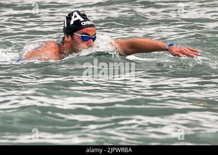 Rome, Italie. 20th août 2022. ACERENZA Domenico ITA ITALY5km hommes Open Water Roma, 20/8/2022 Lido di Ostia XXVI LEN Championnat d'Europe Roma 2022 photo Andrea Staccioli / Deepbluemedia / Insidefoto Banque D'Images