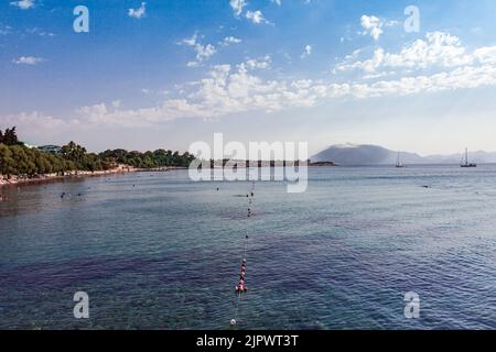 Datca, Mugla, Turquie - août 2022. Vue sur la ville de Datca. Heure d'été. Banque D'Images