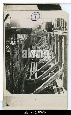 Construction du tunnel Queensway Mersey. 1925-1934 Banque D'Images