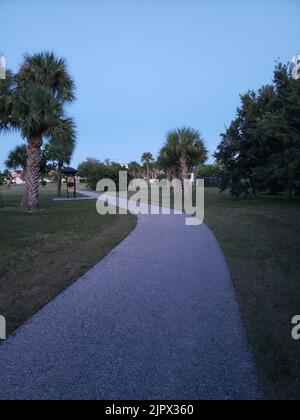 Manatee Sanctuary Park dans la soirée, Cape Canaveral, Floride Banque D'Images