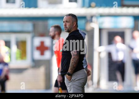 Greenock, Écosse, Royaume-Uni. 20th août 2022; Cappielow Park, Greenock, Écosse: Scottish League Championship football, Greenock Morton versus Dundee ; Greenock Morton manger Dougie Imrie Credit: Action plus Sports Images/Alay Live News Banque D'Images