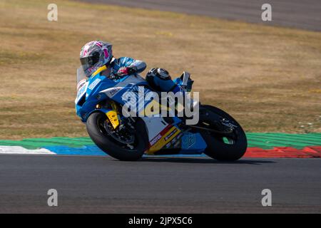 Lee Johnston 13 Ashcourt Racing British Super Bikes GP2 Thruxton 2022 Banque D'Images