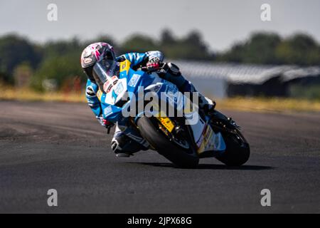 Lee Johnston 13 British Super Bikes GP2 Thruxton 2022 Banque D'Images