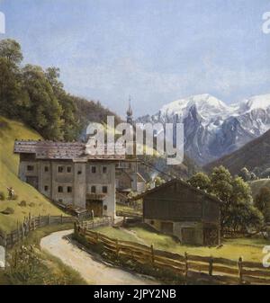 Thomas Fearnley - Ramsau (1832) Banque D'Images