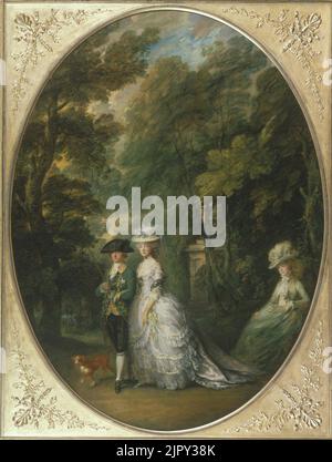 Thomas Gainsborough (1727-88) - Henry, duc de Cumberland avec Anne, duchesse de Cumberland et Lady Elizabeth Luttrell Banque D'Images