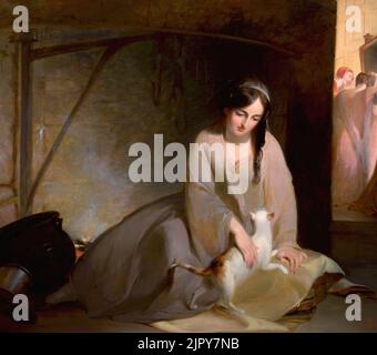 Thomas Sully - Cendrillon au feu de cuisine Banque D'Images