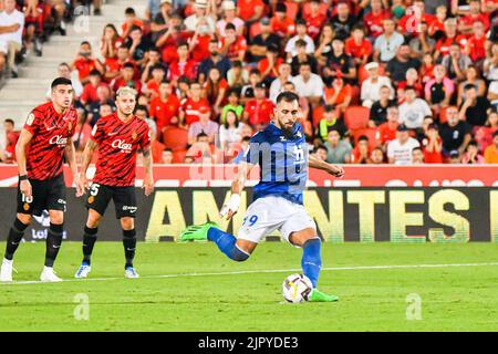 MALLORCA, ESPAGNE - AOÛT 20: Borja Iglesias de Real Betis dans le match entre RCD Mallorca et Real Betis de la Liga Santander sur 20 août 2022 à visiter le stade de Majorque son Moix à Majorque, Espagne. (Photo de Samuel Carreño/PxImages) Banque D'Images