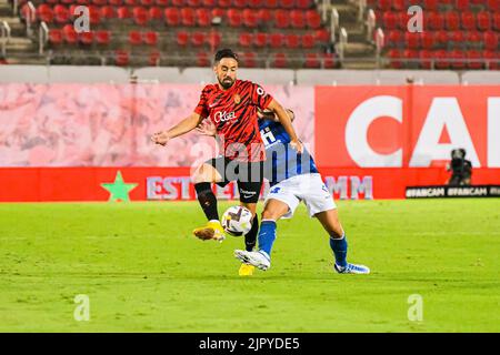 MAJORQUE, ESPAGNE - AOÛT 20 : Jaume Costa du RCD Mallorca dans le match entre le RCD Mallorca et Real Betis de la Liga Santander sur 20 août 2022 à visiter le stade de Majorque son Moix à Majorque, Espagne. (Photo de Samuel Carreño/PxImages) Banque D'Images