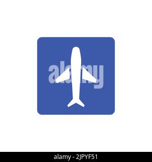 Panneau d'aéroport, vecteur de panneau d'avion. Illustration de Vecteur