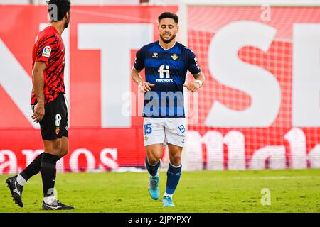 Majorque, Majorque, Espagne. 20th août 2022. MALLORCA, ESPAGNE - AOÛT 20: Alex Moreno de Real Betis dans le match entre RCD Mallorca et Real Betis de la Liga Santander sur 20 août 2022 à visiter le stade de Majorque son Moix à Majorque, Espagne. (Credit image: © Samuel Carreño/PX Imagens via ZUMA Press Wire) Banque D'Images