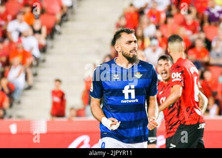 Majorque, Majorque, Espagne. 20th août 2022. MALLORCA, ESPAGNE - AOÛT 20: Borja Iglesias de Real Betis dans le match entre RCD Mallorca et Real Betis de la Liga Santander sur 20 août 2022 à visiter le stade de Majorque son Moix à Majorque, Espagne. (Credit image: © Samuel Carreño/PX Imagens via ZUMA Press Wire) Banque D'Images