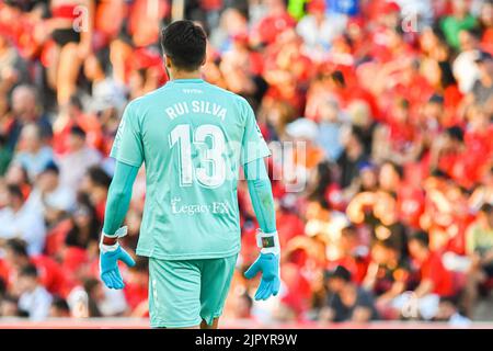 Majorque, Majorque, Espagne. 20th août 2022. MALLORCA, ESPAGNE - AOÛT 20: Rui Silva de Real Betis dans le match entre RCD Mallorca et Real Betis de la Liga Santander sur 20 août 2022 à visiter le stade de Majorque son Moix à Majorque, Espagne. (Credit image: © Samuel Carreño/PX Imagens via ZUMA Press Wire) Banque D'Images