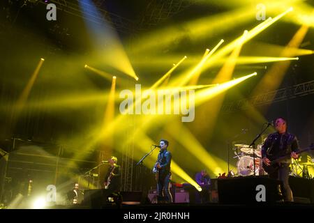 Les Stereophonics se sont produits sur la scène principale pendant le Hardwick Live Festival au Hardwick Country Park à Sedgefield, Stockton-on-Tees. Date de la photo: Samedi 20 août 2022. Banque D'Images