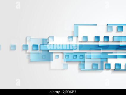 Arrière-plan abstrait géométrique bleu et gris. Conception vectorielle Illustration de Vecteur