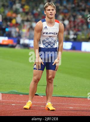 Thibaut Collet de France pendant l'athlétisme, Banque de Polonais hommes aux Championnats d'Europe Munich 2022 sur 20 août 2022 à Munich, Allemagne - photo: Laurent Lairys/DPPI/LiveMedia Banque D'Images