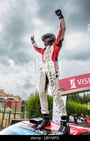 Ypres, Belgique - 21/08/2022, LEFEBVRE Stephane (fra), Citroën C3, portrait lors du rallye Ypres Belgique 2022, 9th tour du Championnat mondial de voitures de rallye WRC 2022, de 18 août au 21, 2022 à Ypres, Belgique - photo Nikos Katikis / DPPI Banque D'Images