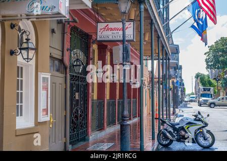 LA NOUVELLE-ORLÉANS, LA, États-Unis - 20 AOÛT 2022 : entrée principale du restaurant historique Arnaud dans le quartier français Banque D'Images