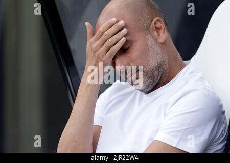 Newcastle, Royaume-Uni, 21/08/2022, PEP GUARDIOLA, MANCHESTER CITY FC MANAGER, 2022Credit: Allstar Picture Library/ Alay Live News Banque D'Images