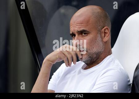 Newcastle, Royaume-Uni, 21/08/2022, PEP GUARDIOLA, MANCHESTER CITY FC MANAGER, 2022Credit: Allstar Picture Library/ Alay Live News Banque D'Images