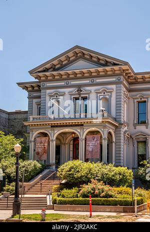 Le musée d'art original Crocker conçu dans le style italien à Sacramento, Californie. Banque D'Images