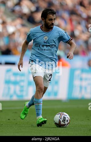 NEWCASTLE, ROYAUME-UNI, 21/08/2022, BERNARDO SILVA, MANCHESTER CITYS, 2022Credit: Allstar Picture Library/ Alamy Live News Banque D'Images