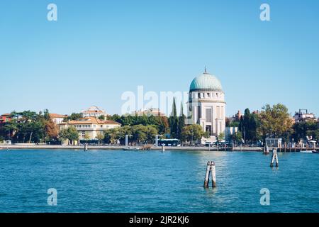 Tempio Votivo Della Pace Di Venezia au Lido près de Venise en Italie pendant l'été Banque D'Images