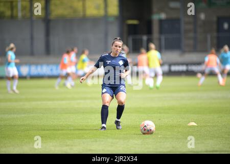 Londres, Royaume-Uni. 21st août 2022. Shanade Hopcroft (24 Lionesses de la ville de Londres), lors de l'échauffement du championnat Barclays Womens entre London City Lionesses et Crystal Palace à Princes Park à Dartford, en Angleterre. Crédit: SPP Sport presse photo. /Alamy Live News Banque D'Images