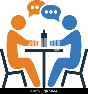 Business, conversation, man Icon - utilisation à des fins commerciales, médias imprimés, Web ou tout type de projets de conception. Fichier EPS vectoriel. Illustration de Vecteur