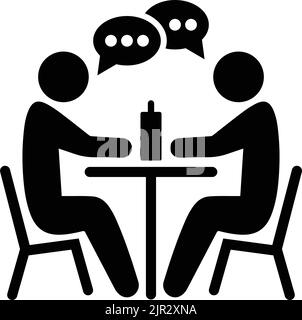 Business, conversation, man Icon - utilisation à des fins commerciales, médias imprimés, Web ou tout type de projets de conception. Fichier EPS vectoriel. Illustration de Vecteur