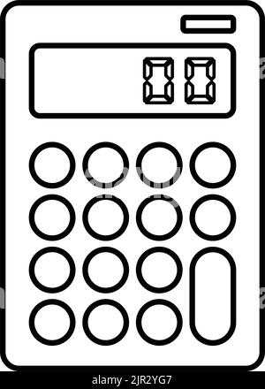 Calculatrice, icône de comptabilité - utilisation parfaite pour la conception et le développement de sites Web, de fichiers imprimés et de présentations, de supports promotionnels et bien plus encore. Illustration de Vecteur