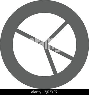 Graphique, diagramme, icône en forme de secteurs - fichier EPS vectoriel. Utilisation parfaite pour les supports d'impression, le Web, les images de stock, l'utilisation commerciale ou tout type de projet de conception. Illustration de Vecteur