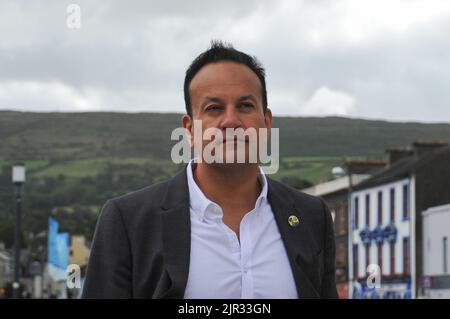 Leo Varadkar s'est rendu à Bantry ce matin pour rencontrer les habitants de Bantry. Banque D'Images