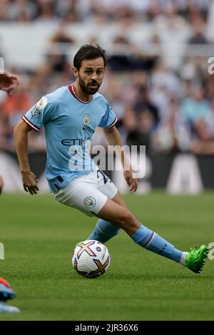 NEWCASTLE, ROYAUME-UNI, 21/08/2022, BERNARDO SILVA, MANCHESTER CITY FC, 2022Credit: Allstar Picture Library/ Alamy Live News Banque D'Images